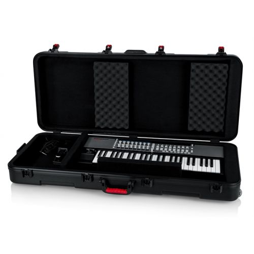 Кейс для синтезатора Gator GTSA-KEY61 TSA ATA Molded 61-note Keyboard Case w/ Wheels